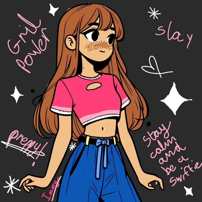 girl in a cute crop top