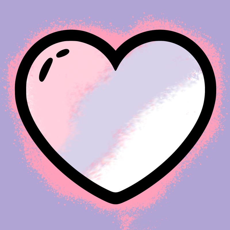 a blank heart