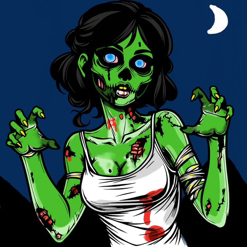 realistic zombie girl