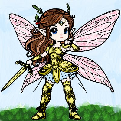fantasy fairy warrior