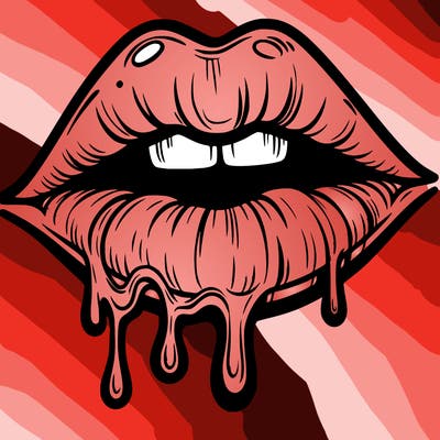 lips that look realistic and drip