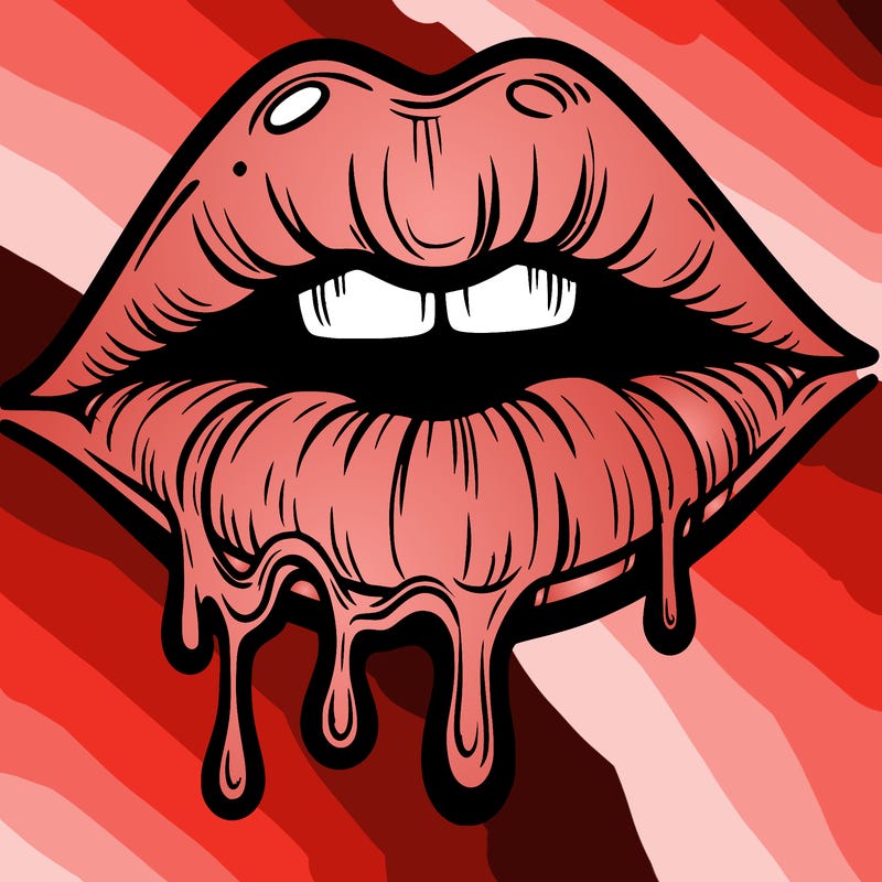 lips that look realistic and drip