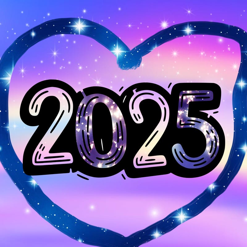 one line scrawled numbers sketch design “2025”