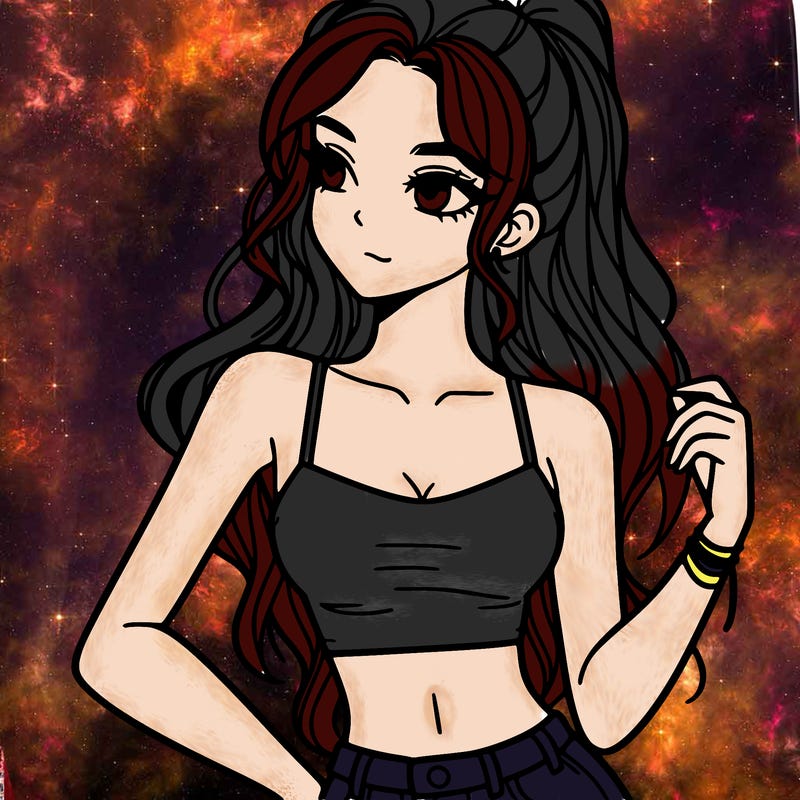 girl in crop top