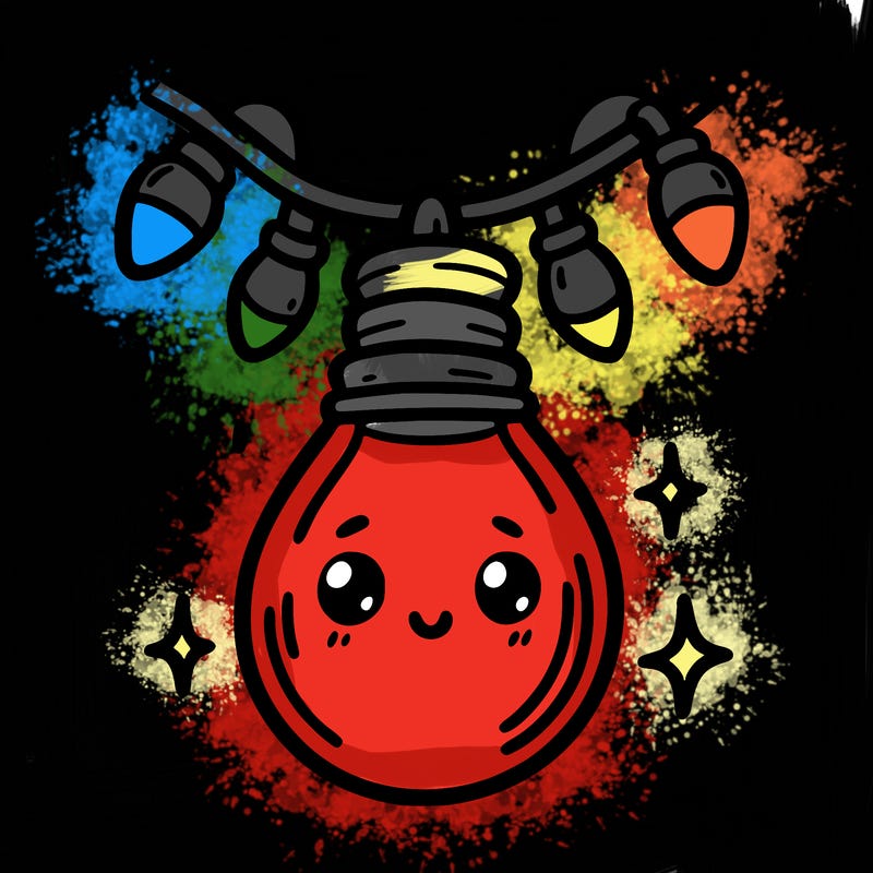 small bulb of a garland