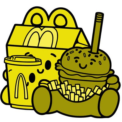 mcdonald's with a happy meal