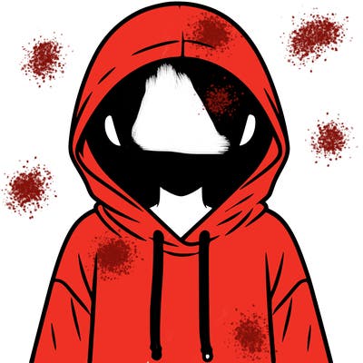 faceless girl in hoodie
