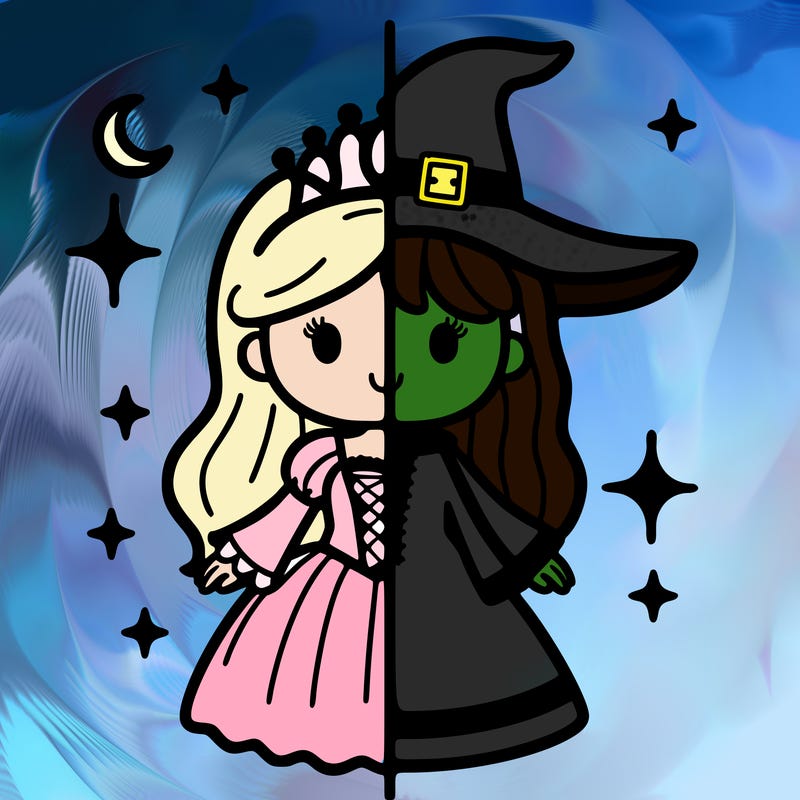 split princess and witch