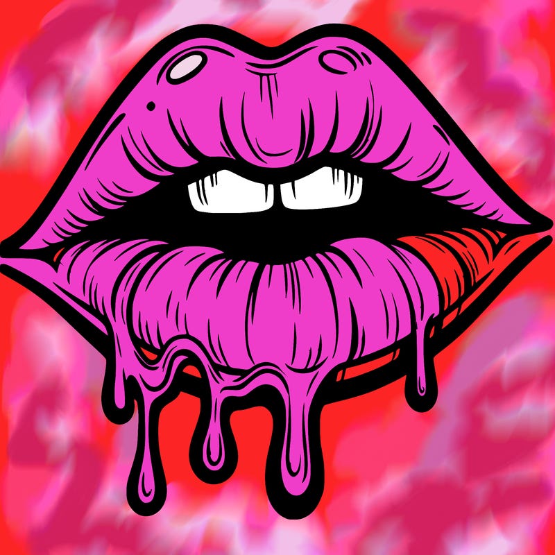 lips that look realistic and drip