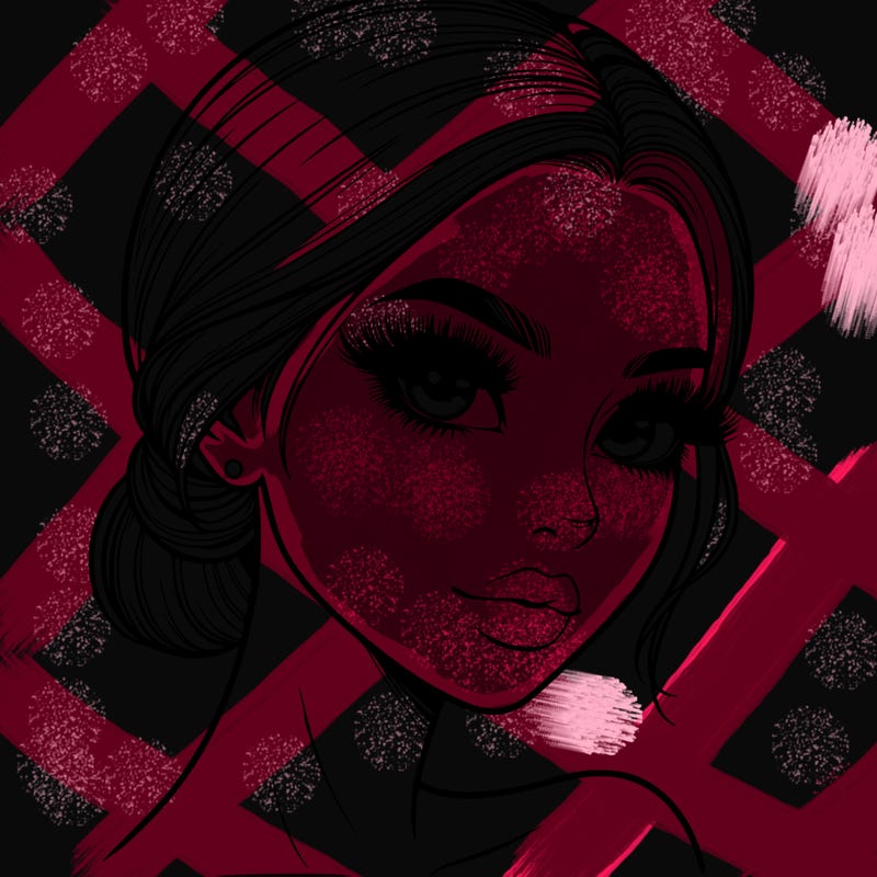 realistic girl with lashes