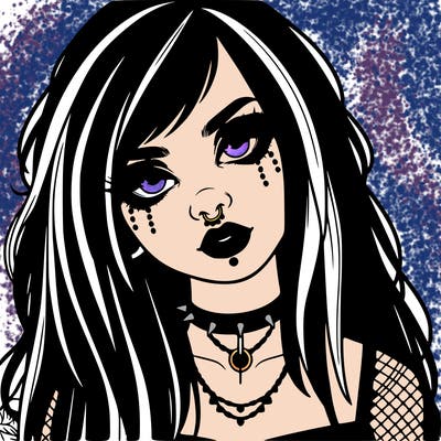 realistic goth girl