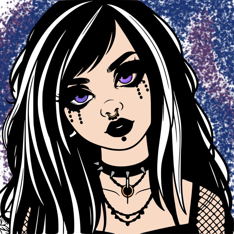 realistic goth girl