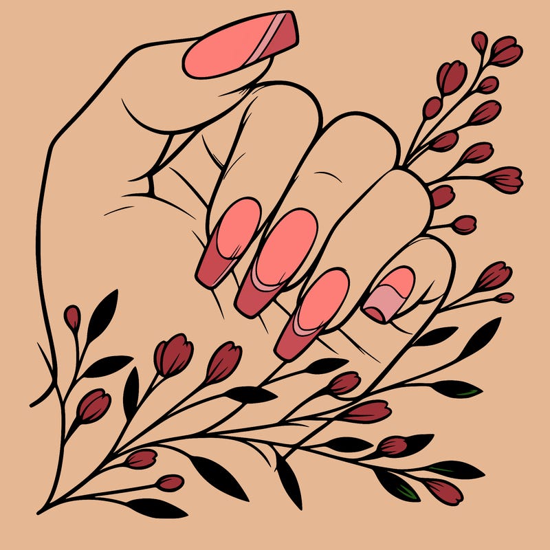 nails with french tip