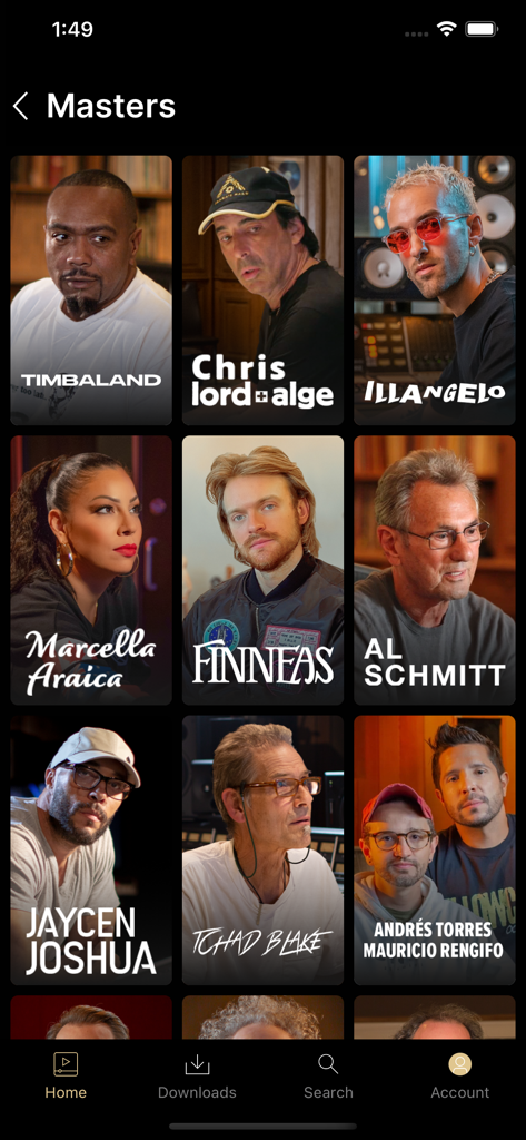 Liste des producteurs de musique célèbres dans l'application Mix With The Masters