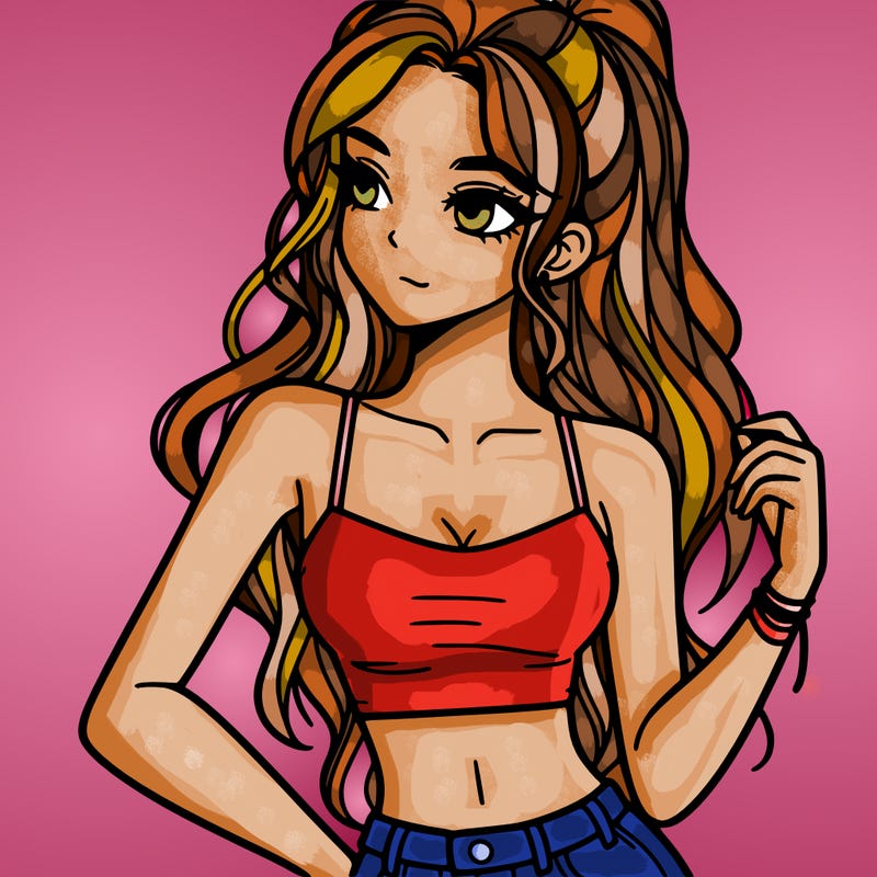 girl in crop top