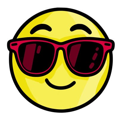 emoji with sunglasses