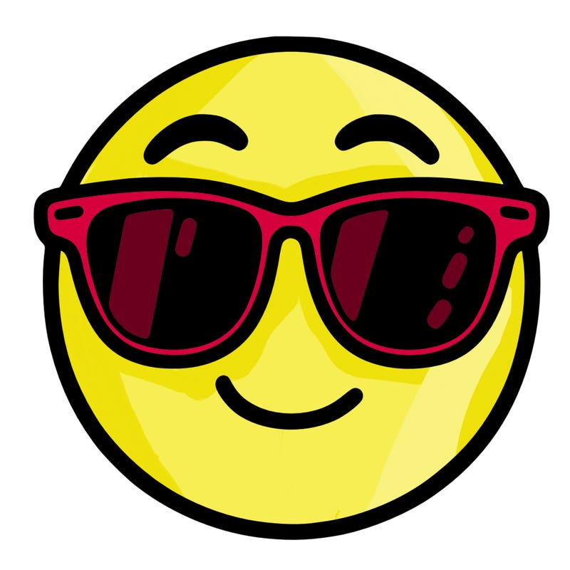 emoji with sunglasses