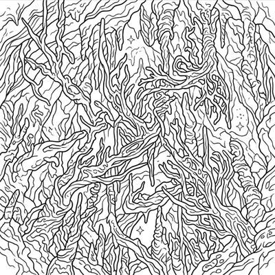 Unearth the beauty of the underground with this captivating helictite coloring page, perfect for teens seeking a detailed and imaginative artistic challenge. Discover intricate cave formations that twist and turn, inviting you to bring them to life with your unique color palette.