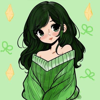 shy pretty girl wearing a sweater that is falling off one shoulder portrait