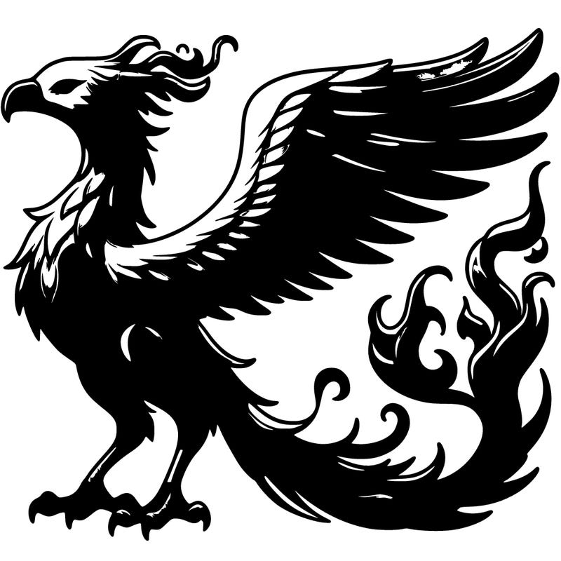 realistic fire phoenix