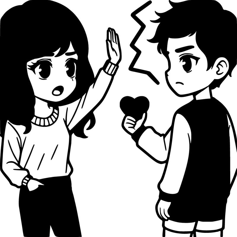 a girl friend breaking up with her boyfriend