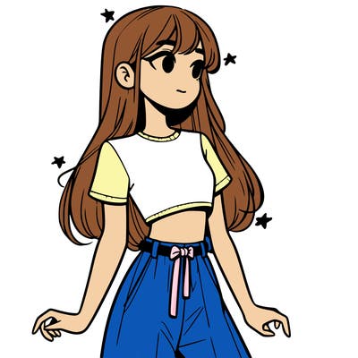 girl in a cute crop top