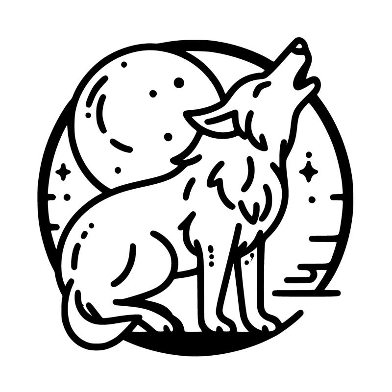 wolf in the moon