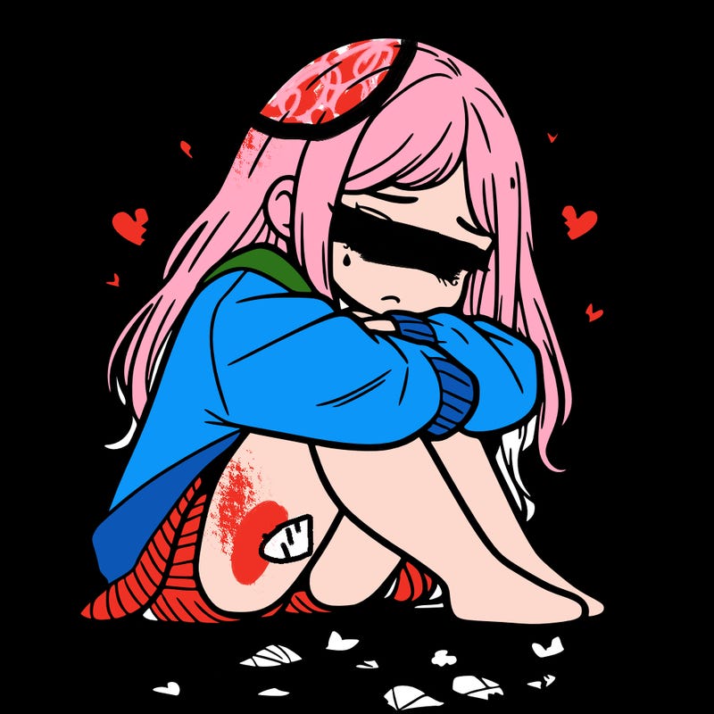 a girl after a breakup