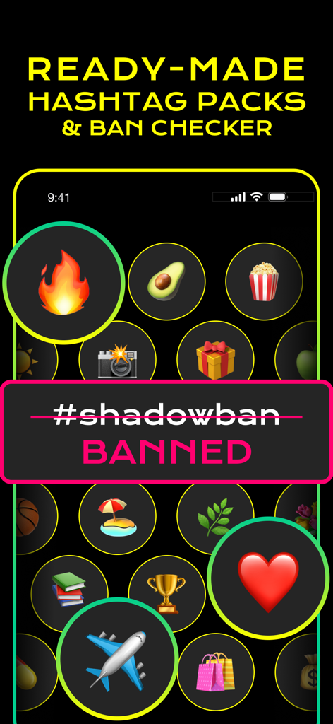 Likes for Instagram: iBooster - Instagramの成長のための禁止ハッシュタグチェッカーインターフェース