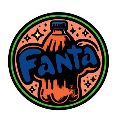 fanta logo circle