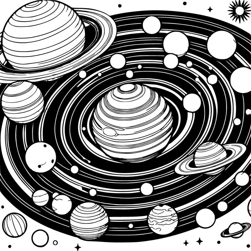 realistic and beautiful picture of the solar system