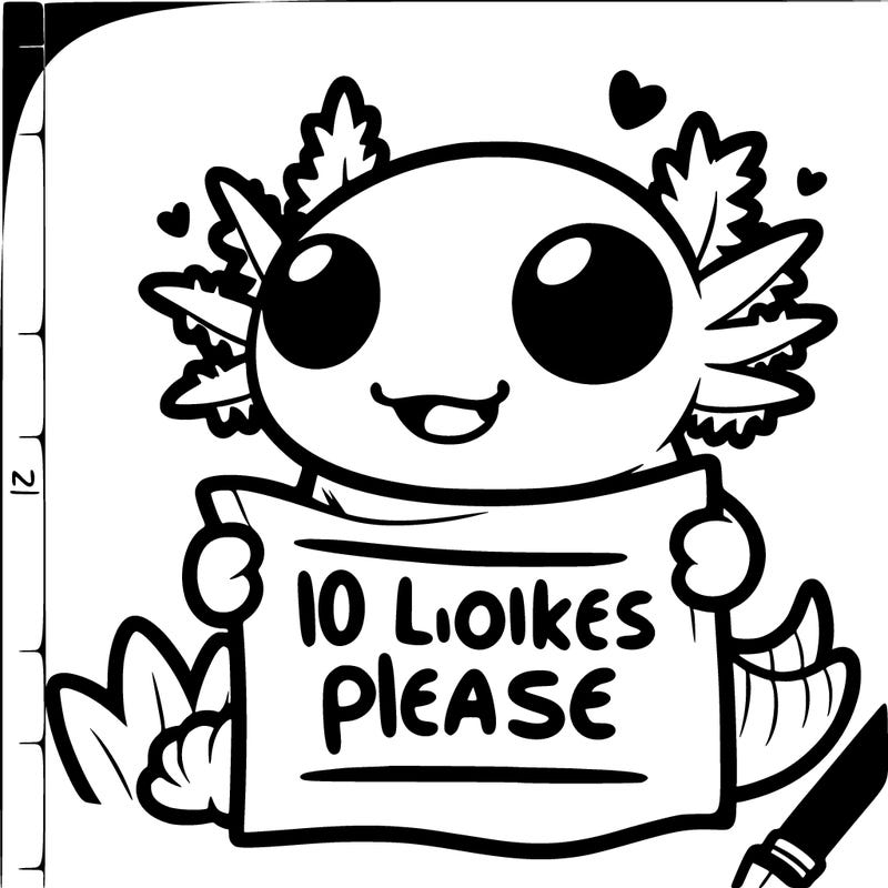 axolotl with a sign that says 10 likes please animated super duper cute super duper cute can you call the last three that you gave me? they will come to your house until you if you don’t give me one that’s actually cute.