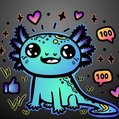 axolotl 100 likes