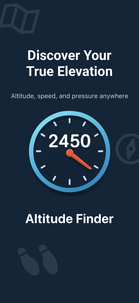 Altitude Finder: GPS Altimeter - Altitude Finder app interface showing real time elevation data and tracking features