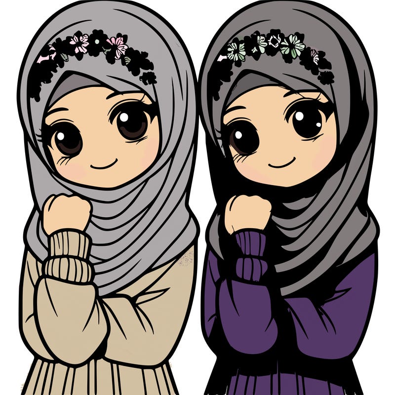 girl with hijab and shayla