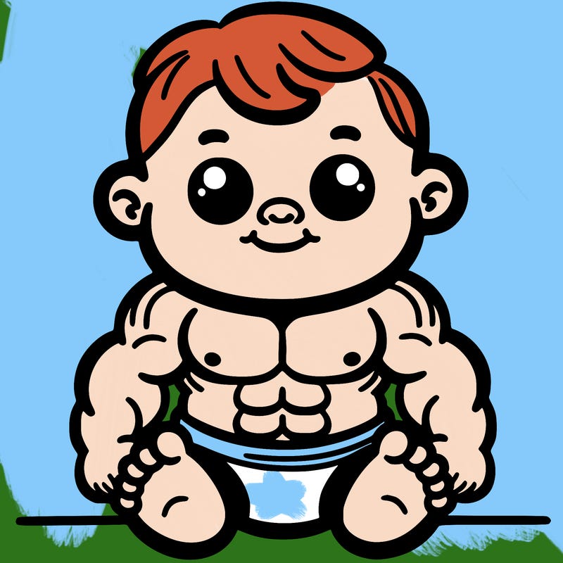 strong buff baby