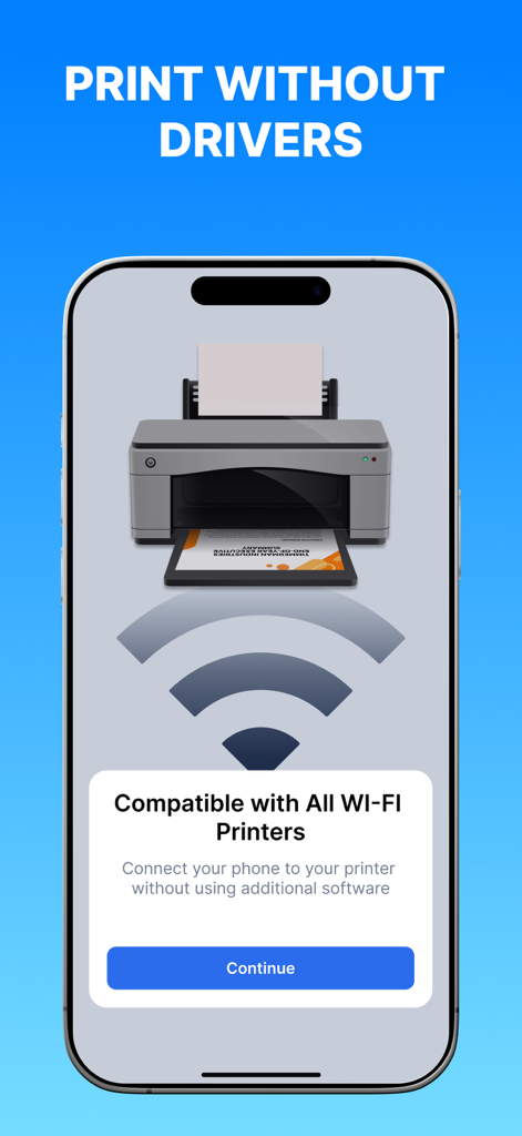 Printer App: Smart Print App - Interfaz de la aplicación de impresión inteligente para conectarse a impresoras inalámbricas sin controladores