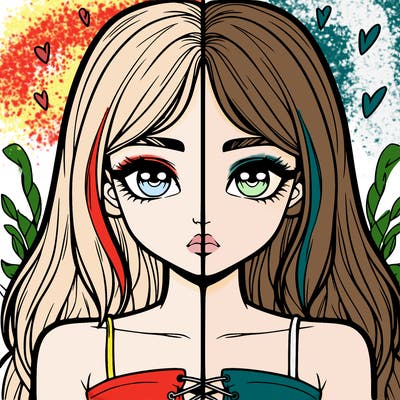 realistic girl split