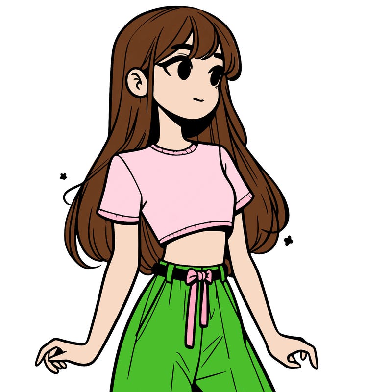 girl in a cute crop top