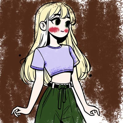 girl in a cute crop top