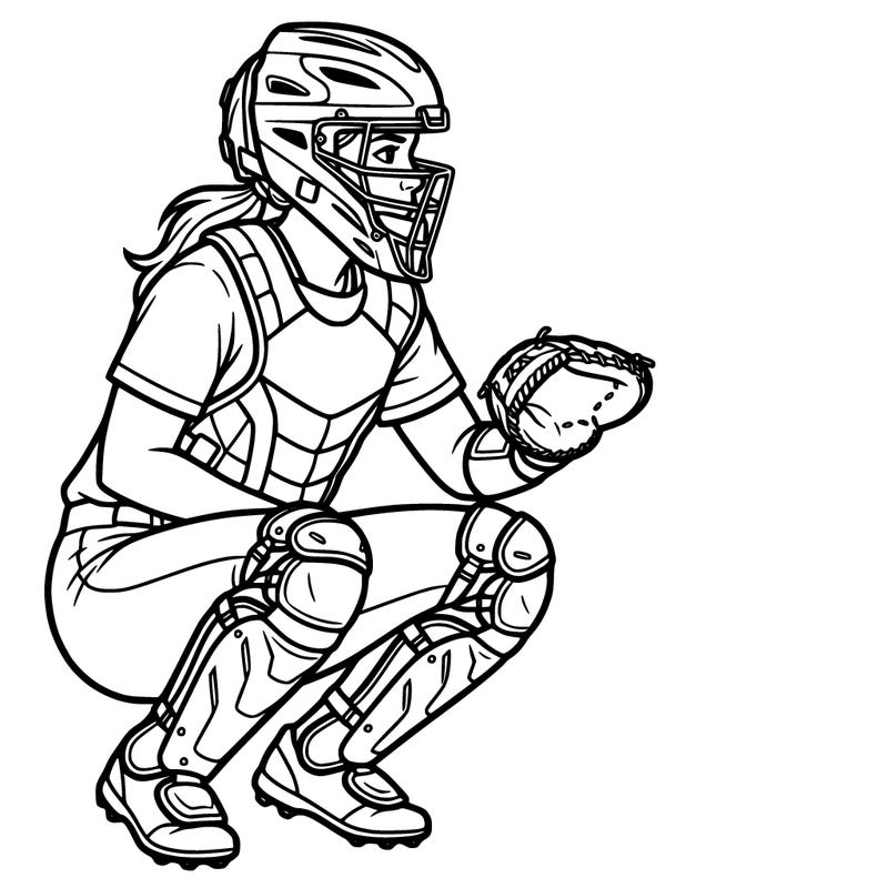 softball catcher