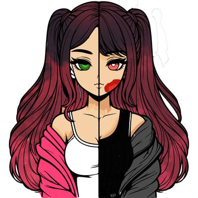 realistic girl split