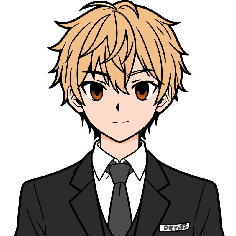 anime guy with a suit on