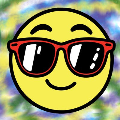 emoji with sunglasses