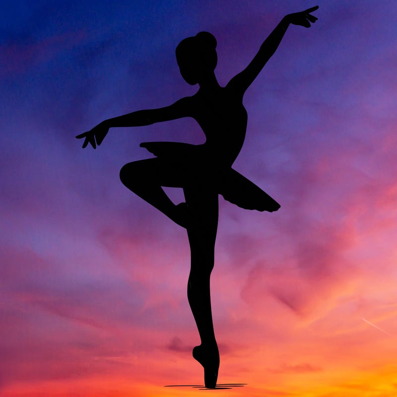 realistic person doing ballet