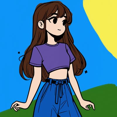 girl in a cute crop top