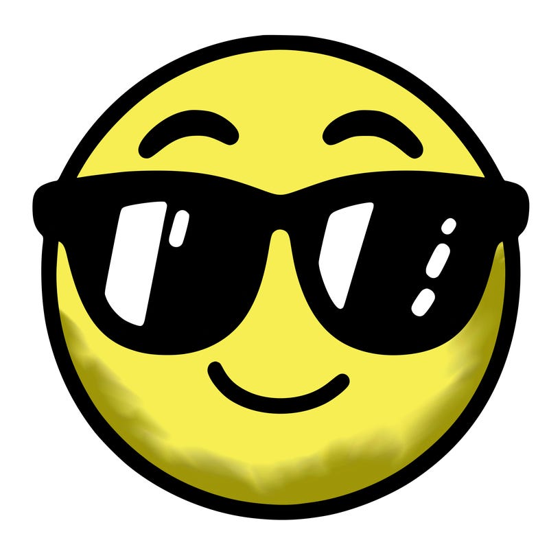 emoji with sunglasses