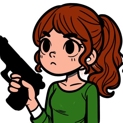 girl with gun