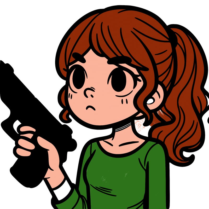girl with gun