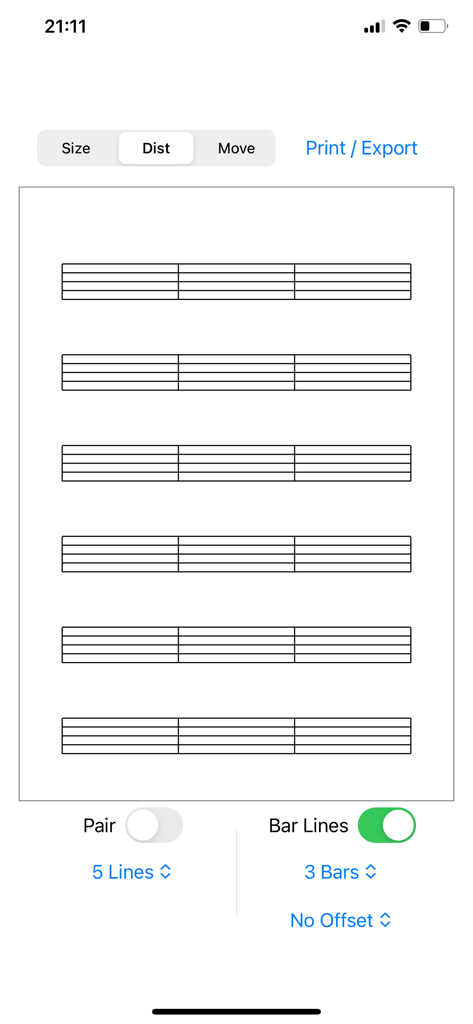 Staff Designer - Interfaz de la aplicación Staff Designer con pentagramas musicales y controles de diseño